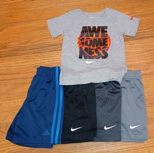 Boys nike and adidas